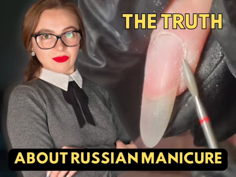 Professional Nail Expert Radina Ignatova addressing Russian manicure controversy with professional e-file technique demonstration