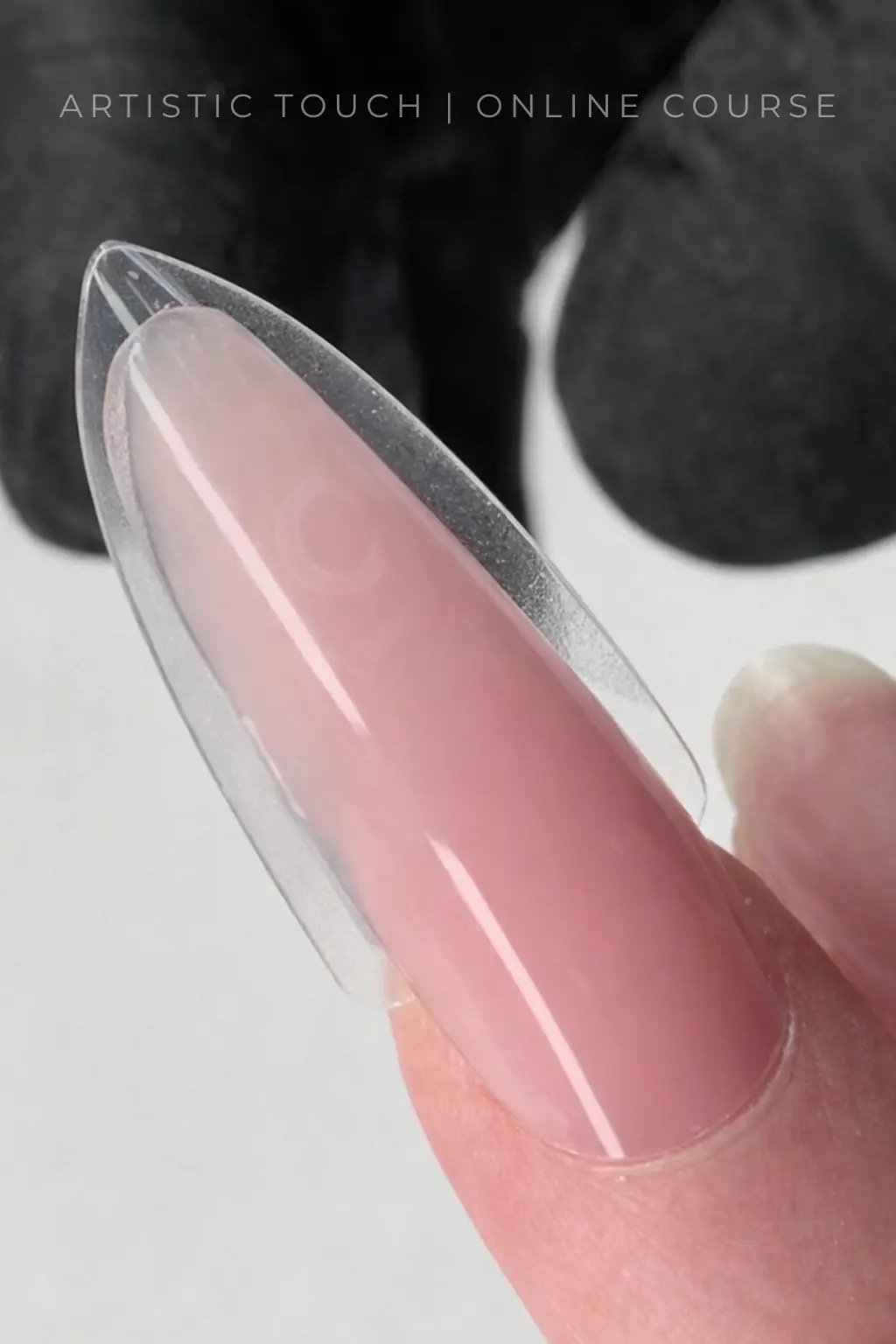 Dual forms working together to compress and shape the product within the sandwich system on an almond nail